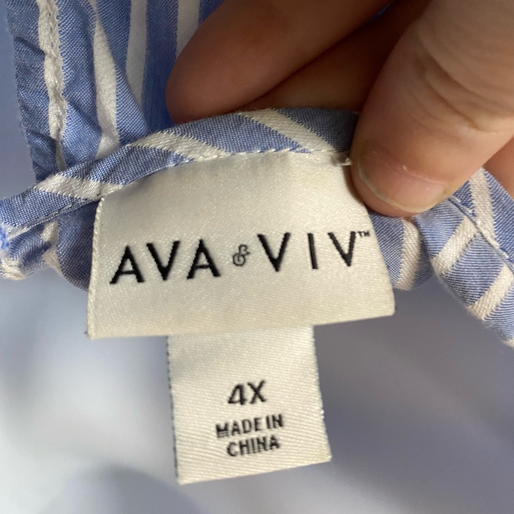 Ava & Viv Blue Flutter Sleeve Sundress - Picture 6 of 6